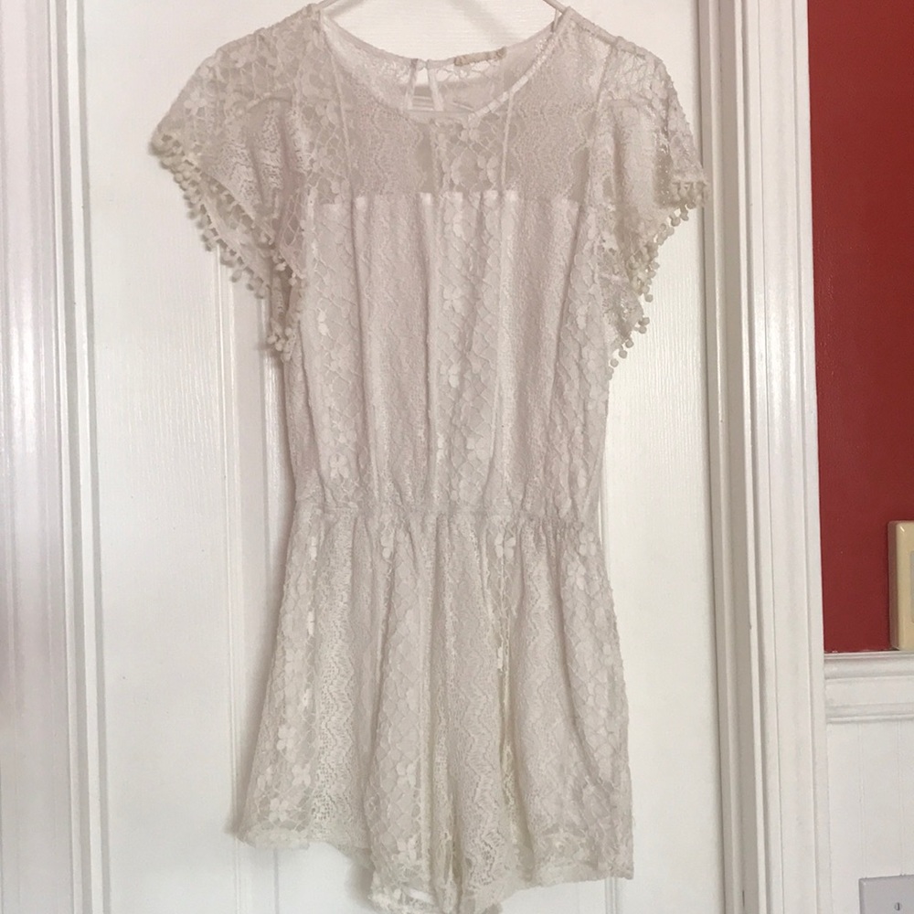 SIS SIS Lined Lace Romper
